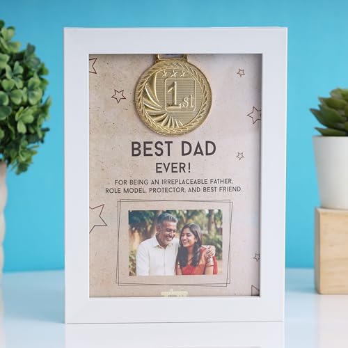 Image of Oye Happy - Glitter Hamper for Father-in-Law - Personalized Father's Day Gift Box with Glitter Surprise, Mug, Medal Frame & Keepsakes
