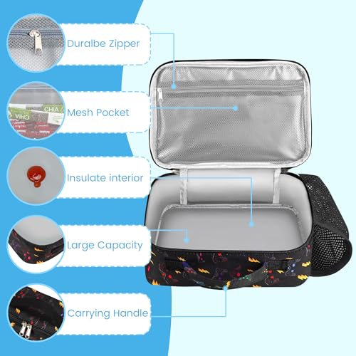 Rlgpbon Kids Lunch Bag,Insulated Lunch Box For Girls Boys,Lunch Bag Toddler Teen,School Daycare Cute Travel Bags thumb #4