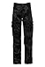 Produktbild Stenso Kamo - Herren Camouflage Arbeitshose Cargohose/Bundhose mit Multifunktions-Taschen - Schwarz M