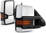 AKKON - For 2003-2006 Chevy Silverado 07 Classic Model Extending Towing Power Heated w/Amber LED Signal Mirrors Left + Right