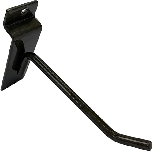 Miniatura 4 de Ganchos Slatwall de 4 pulgadas, acero crudo, pantalla de suspensión, ganchos de panel de visualización de alambre de metal, juego de 2 piezas