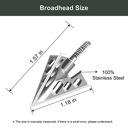 Aimdor S3 Hunting Broadheads 3 Fixed Blades Stainless Steel Hunting Broadheads For Crossbow Recurve Bow And Compound Bow #TOP2