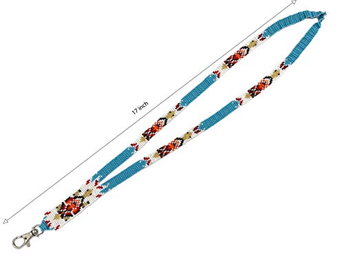 Handmade Beaded Lanyard Keychain Id Holder (Turtle 1) #TOP6