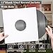 YSUFAGNR 12 Inch White Cardstock Record Outer Sleeves with Center Hole - Heavy Duty Kraft Paper Jackets Covers for LP Album Storage, Fits 12