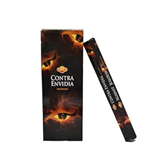 Incienso contra Envidia Sac .- 1 Caja de 6 Paquetes Hexagonales con 20 Varillas Cada uno.