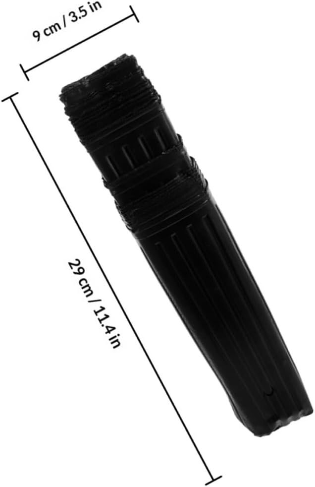 50pcs Black Long Nursing Pouches Thickened Plastic Nursery Bags for Citrus Orange Seedlings 9x29cm Garden Plant Grow Bags for Vegetables and Fruits