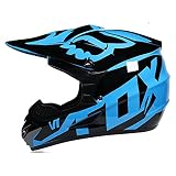 ■ Accesorios de motocicleta que incluyen casco cruzado, gafas protectoras, guantes, máscara, un total de 4 piezas. El mejor regalo para los motociclistas, el compañero de viaje ideal incluso para largas excursiones en motocicletas.