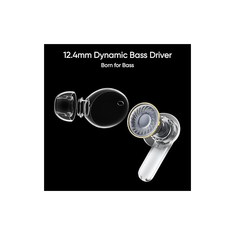 realme Buds T300 Truly Wireless in-Ear Earbuds with 30dB ANC, 360° Spatial Audio Effect, 12.4mm Dynamic Bass Boost Driver with Dolby Atmos Support, Upto 40Hrs Battery and Fast Charging (Stylish Black) - Image 4