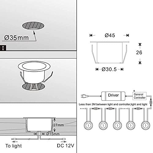 Upgrade Your Outdoor Space With Waterproof Led Deck Lights - Bluetooth Controlled, Rgb & Multiple Modes, Low Voltage Recessed Step/Stair Lighting, Pack Of 10 #TOP3