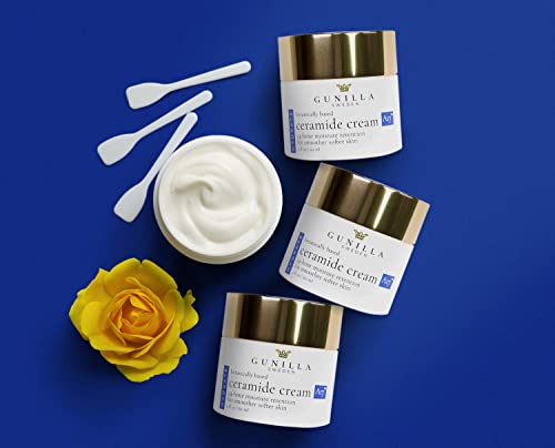 Gunilla Ceramide Cream A17 - Concentrated 24-Hour Anti-Aging Moisturizer - 17 Actives & Botanicals - Plump, Soften & Help Reduce Fine Lines & Wrinkles. Natural - Vegan (2 Oz) #TOP4