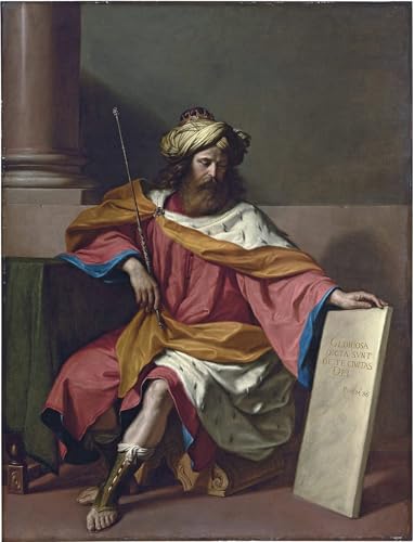 Pintura de Guercino Rey David decoración elegante para salones