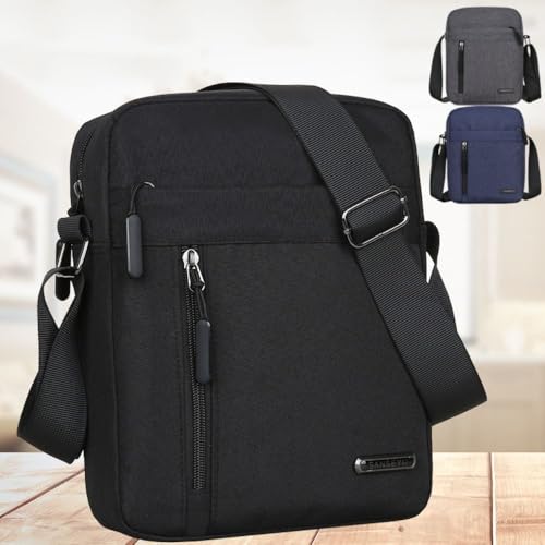 Messenger Bags Travel Multifunction Casual Sling Shoulder Black3