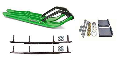 C&A Pro Green XPT Snowmobile Skis w/ 10