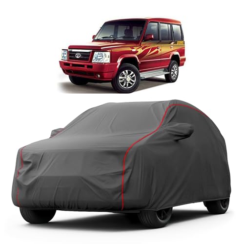 Image of Heavy-Duty Car Cover for Compatible with Tata Sumo Gold (2013 to 2025 All Models) Deluxe Car Protection Cover - Waterproof & UV-Resistant All-Season Exterior Protection
