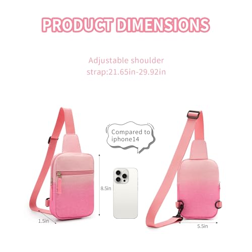 Image of Birthday Back to School Gifts for Teen Girls 8-12, Fanny Pack Crossbody Bag | 8 9 10 11 12 Year Old Girl Birthday Gifts, Kids Sling Bag Purse Travel Essential, Preppy Fashion Tween Girl Gift Trendy Stuff