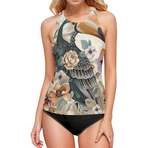 Haut tankini de style bohème à fleurs idéal pour vos journées spa et plage