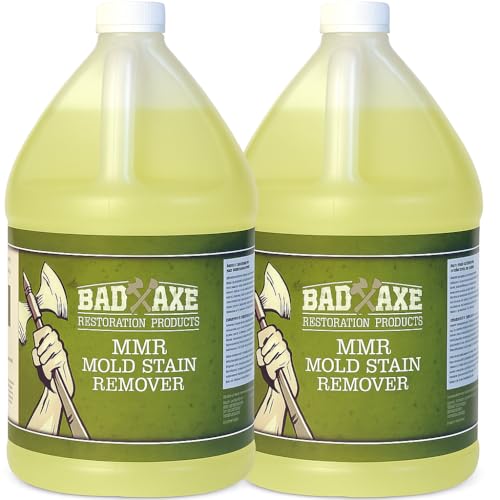 Bad Axe MMR Instant Mold Stain and Mildew Stain Remover - Professional Strength Contractor Grade Cleaning Solution Professional Quality Formula Odor Removal 1 Gallon (2)