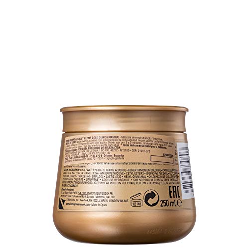 L'Oréal Professionnel Serie Expert Absolut Repair Gold Quinoa + Protein - Máscara Capilar 250ml