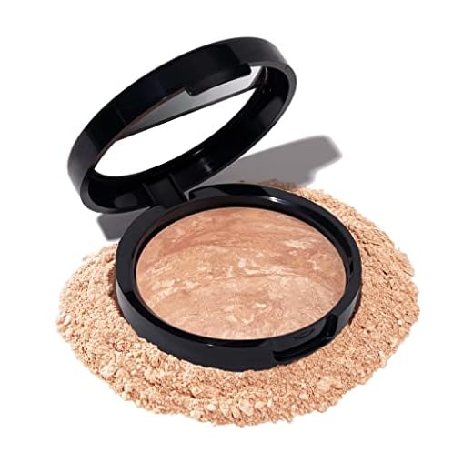 LAURA GELLER NEW YORK Award-Winning Baked Balance-n-Brighten Color Correcting Powder Foundation - Light - Buildable Light to Medium Coverage - Demi-Matte Natural Finish