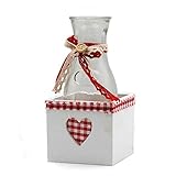 Carafe en verre Carafe et son support déco vichy Chalet