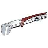 verchromt Dönges Armaturenschlüssel ECO, Spannweite/ -tiefe 65/45 mm, Länge 275 mm (Wasserpumpenzange Schnellspannschlüssel), verchromt, Spannhebel rot einbrennlackiert