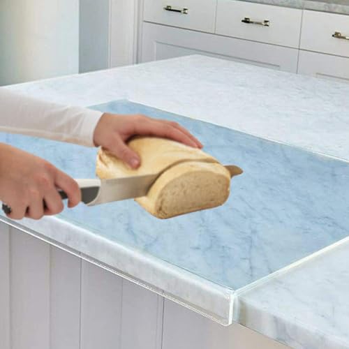 NNYCC Tabla de Cortar Transparente de Calidad Alimentaria, Resistente Tabla de Cocina Acrílica Antideslizante, Fácil de Limpiar, Perfecta para Hacer Pan, Decoración de Cocina,60 * 45cm