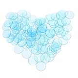 Marqueurs de comptage en plastique transparents - avec une surface lisse, vous obtiendrez une sensation de toucher confortable, jetons de jeu sont suffisamment sûrs pour utilisés, jetons de jeu