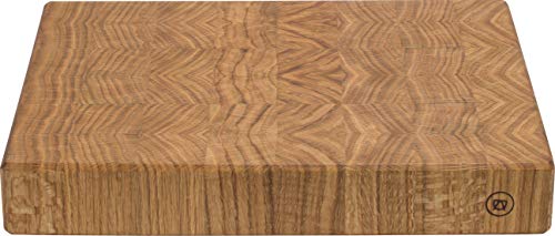 Anton Doll Holzmanufaktur Hackblock Hannibal - aus Eichenholz, Stirnholz - 44 cm x 32 cm x 6 cm (LxBxH) - Massivholz Schneidebrett Cover