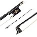 IUPPA 4/4 Violin Fiddle Bow Carbon Fiber Round Stick Ebony Frog Horsetail Hair Well Balanced