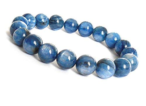Natural AAA Blue Kyanite Bracelet Stretch Bracelet | 7-7.5” Length Blue Kyanite Bracelet Gemstone Bracelet | Unisex Bracelet | 6mm Round Shape Beads |Men Beaded Bracelet