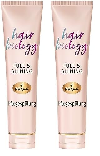 Hair Biology Full & Shining Pflegespülung, Für Feines Oder Dünner Werdendes Und Coloriertes Haar, 160ml (Packung mit 2)