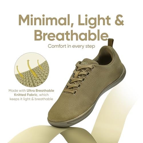 Image of Frido Cloud Comfort Lace-up Shoes for Men | Lightweight Sports Shoes with Zero-Drop Design & Wide Toe Box | Breathable Knit Running Shoes for Man | Casual Sneakers