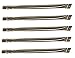 Hongso SBA631(5-pack) Replacement Straight Stainless Steel Burner for Grill Chef, Kenmore Sears, K Mart, Lowes Model Grills (15 1/8