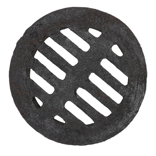 Couvercle de drain en fer noir solide pour remplacer une grille de tranchée usée