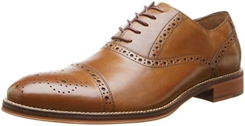 Johnston & Murphy Men’s Conard Cap Toe Tan Italian Calfskin 12