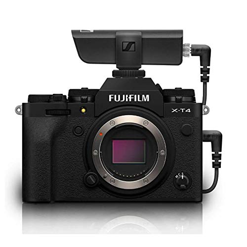 Kit Câmera FujiFilm X-T4 Mirrorless 4K (Corpo Preto) + Microfone Lapela Sennheiser XSW-D Wireless co
