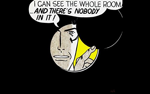 Pop Home Store Comics Pop Art Black Background Roy Lichtenstein 20X30 Inch Poster Print
