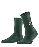 falke cosy wool x-mas santa w so lana fantasia 1 paio, calzini donna, verde (hunter green 7441), 39-42