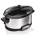 Hamilton Beach Programmable Slow Cooker, 6-Quart with Clip-Tight Sealed Lid, Stainless Steel (33466)