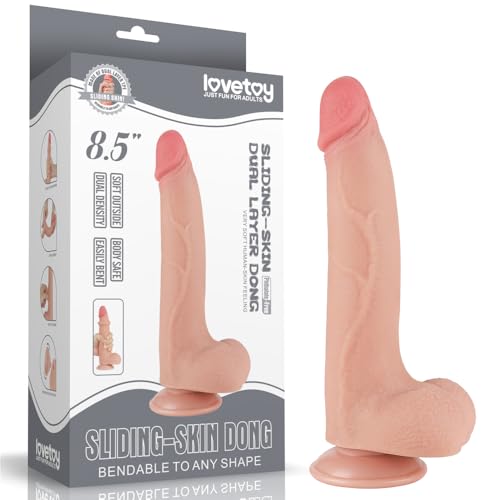 Lovetoy Skin Sliding Godemiché Nude Ø 4 x 20 cm