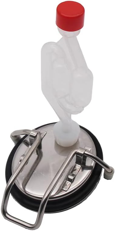 Cornelius Keg Lid for Secondary Fermenter Include Silicone Stopper and Air Lock