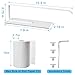 Magnetic Paper Towel Holder for Fridge, Toilet Paper Roll Holder Magnetic Paper Towel Rack Wall Mount Fridge Organizer for Papers Towels Roll Bathroom Toilet Garage RV Decor Kitchen Organization White