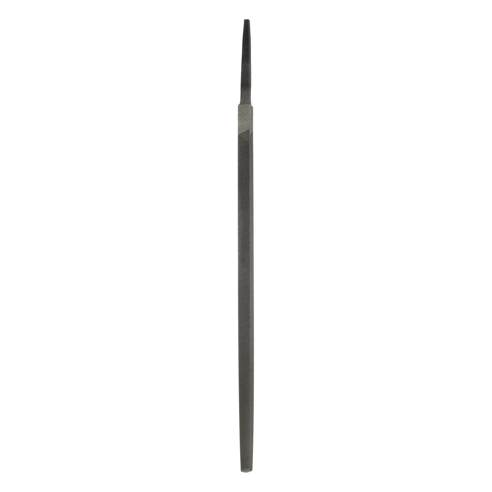 sourcing map 8" Square Fine Cut File Double Cut Teeth Fine Metal File High Carbon Steel T12 Without Handle for Metal Wood Finishing Roughing Shaping, Grey