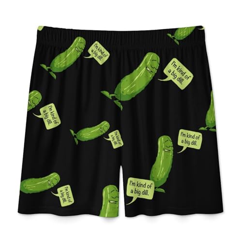 Big Dill Pickle Men's Pajama Shorts Lightweight Lounge Pants Pj Bottoms Sleep Pants4