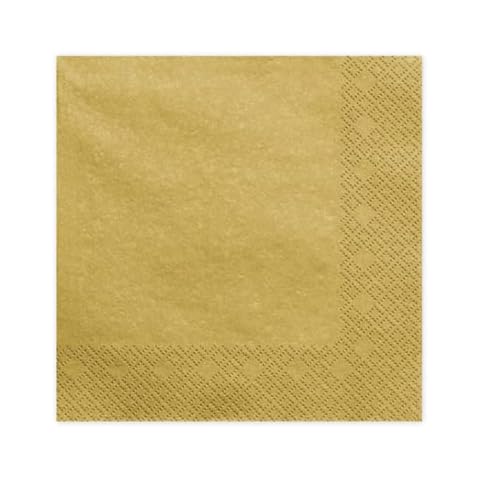 Gold Metallic Decorative Napkins for Events Cover
