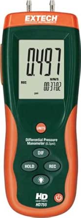 Extech HD755 Differential Pressure Manometer- 0.5PSI