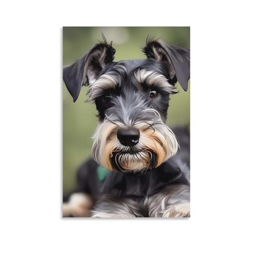 Poster Schnauzer adorable pour décorer votre chambre avec une touche moderne