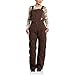 Carhartt Women's Zeeland Sandstone Bib Overall,Dark Brown,Small Short