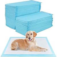 50 Stück Trainingspads für Hunde und Welpen, 60 x 90cm Welpen Unterlagen, Inkontinenzunterlage Einweg für Hunde, Welpenunterlagen Auslaufsicheres 5-lagiges Design, Urin Unterlage Hund