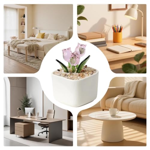 Ramo de flores artificiales pequeñas para decorar mesas y ventanas 6